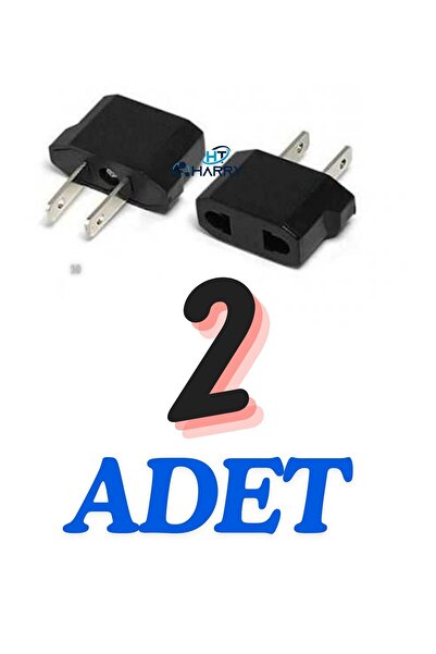 harry 2 Adet 1,Kalite Türk Fişi - Amerika Fişi Çevirici Amerikan Fiş Dönüştürücü Seyahat Adaptörü