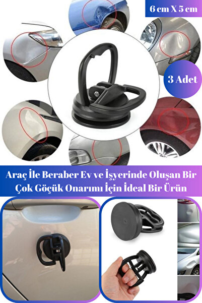 Hane Dostu 3 Adet Çok Amaçlı Mini Boy Araç Kaporta Göcük Düzeltme ve Vakumlam...