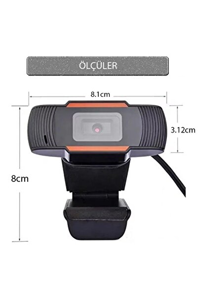 harry Tak Çalıştır 5 MP Mikrofonlu HD 480P Usb Webcam Pixel Optik Cam Pc-Tablet-Tv