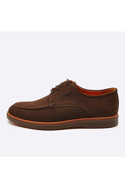 Fosco Men's CasualLooper- Lace-up and Brown Natural Nubuck Shoes