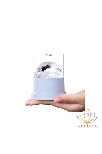 Ardinyo 1 Piece eni Silicone Ice ball - Globe Shaped WhisKey CocKtail Presentation Round Ice Mold