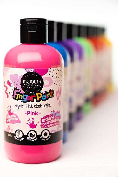 MammacomicaDough Mammacomica Dough Yıkanabilir Parmak Boyası - Purple 250ml