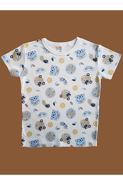 Çamaşır Bahçesi Set de pijamale pentru copii cu maneci scurte cu model