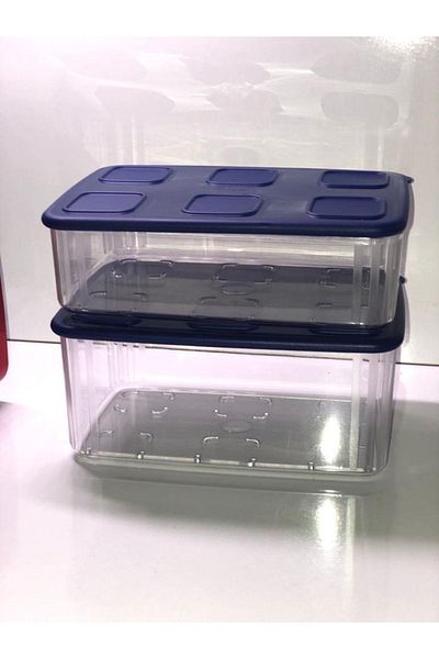 Tupperware Transparent Refrigerator Storage Container 2 Pieces