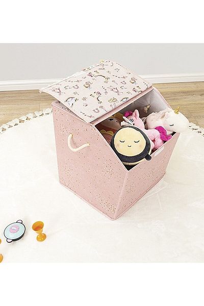 Blueeslife Baby Cornered Gift and Toy Box with Lid