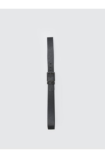 LC Waikiki LCW ACCESSORIES - Μαύρη Δερμάτινη Ανδρική Ζώνη