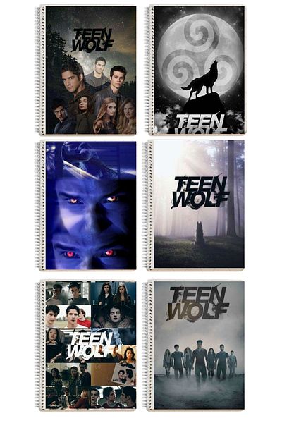 animeandyourworld Teen wolfA4 size 1 72 page (lined or checkered) notebook