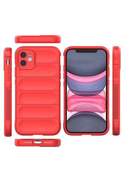 zore جراب Zore مصنوع من السيليكون العرقي لهاتف Apple iPhone 11 مع تصميم سطح خ...