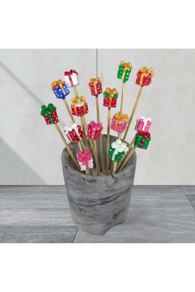 Dodemert Home Rengarenk Hediye Paketi Saksı Dibi Süsü & Teraryum Obje 8 Adet