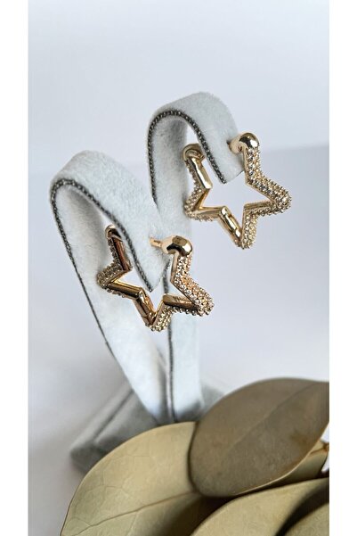 Alix Accessories Zirkon Taş Özel Tasarım Yıldız Küpe