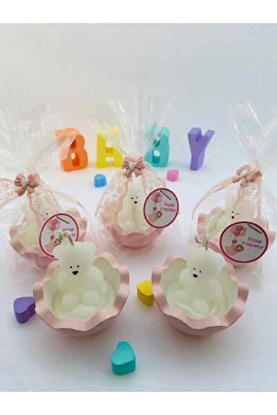 Mshouse Bebek Hediyelik Ayıcıklı Mum,doğum Günü,diş Buğdayı,kırk Uçurma,baby ...