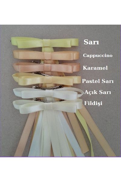 Accessories Φιόγκος σατέν κορδέλας με αυτόματη πόρπη 6 cm