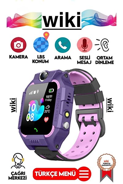 Genel Markalar Sim Kartlı Konum Ve Uzaktan Dinleme Özellikli Akıllı Çocuk Saa...