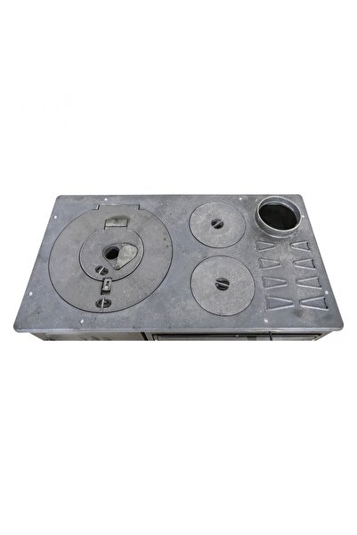 Süsler Ss-5314 Çift Camlı Modern Kuzine Fırınlı Döküm Soba