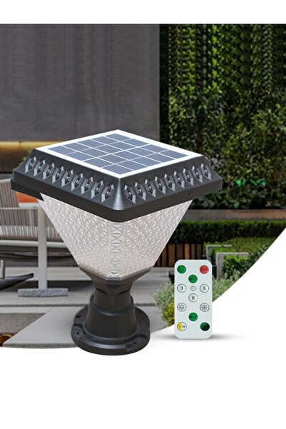 Hero Led Hl-5180 50w Kumandalı Solar Set Üstü Bahçe Armatürü Ip65 Beyaz Günış...