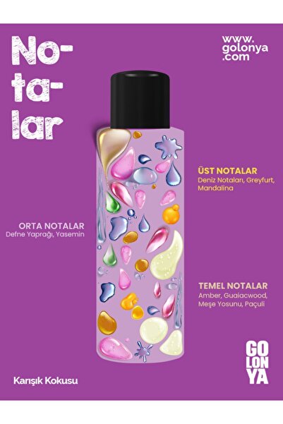 Golonya Karışım Kokulu Kolonya - 250 ml Cam Şişe