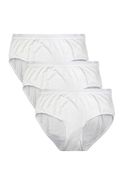 FSM1453 Γυναικεία Modal Thin Fabric Ψηλόμεση Bato Slip Lycra εσώρουχα 3 τεμαχίων - 3031