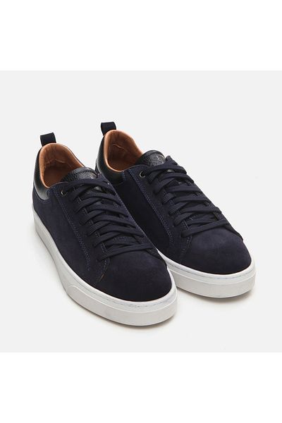 Hotiç Marineblaue Freizeitschuhe aus echtem Leder für Herren