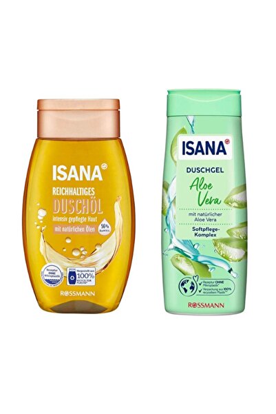 ISANA Duş Yağı 200 ml & Duş Jeli Aloe Vera 300 ml 2'li Set