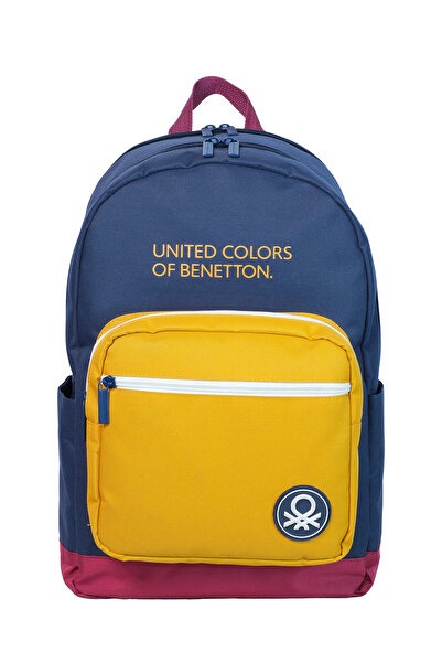 United Colors of Benetton Триколірний рюкзак з двома відділеннями для хлопчика