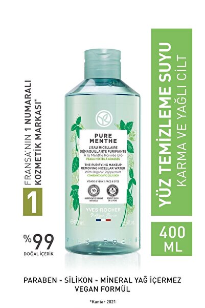 Yves Rocher Karma Ve Yağlı Ciltler Için Gözenek Sıkılaştırıcı Su-400 ml / Şam...