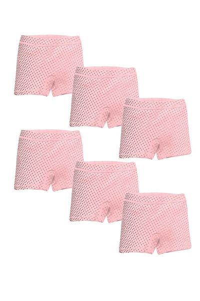 FSM1453 Girl's Cotton Boxer Panties 6-Piece -6098