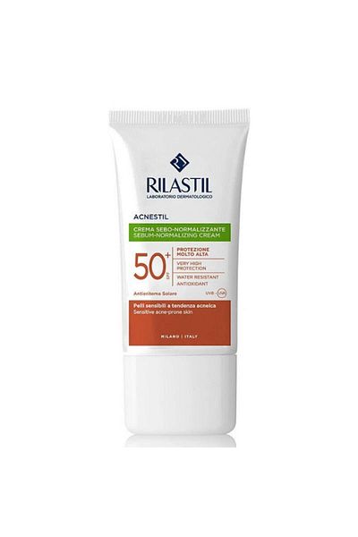 Rilastil Acnestil Face Sunscreen Cream - For Irregular Skin, SPF50+ 40 ml