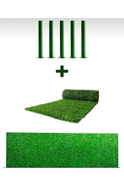 Hat Tel Çit 80 Cm X15 Metre Çim Çit 7 Adet Dırek Avantajlı Paket