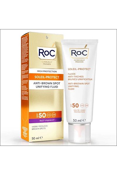 Roc كريم الحماية من الشمس المضاد للعيوب بعامل حماية من الشمس SPF50+ 50 مل