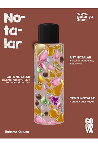Golonya Baharat Kokulu Kolonya - 250 ml Cam Şişe