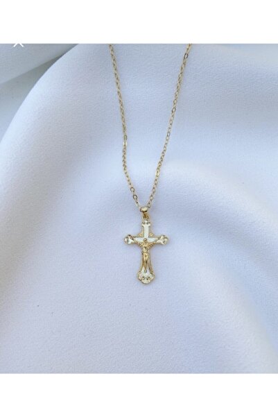 Claritas Takı Kadın Altın Kaplama Haç Kolye