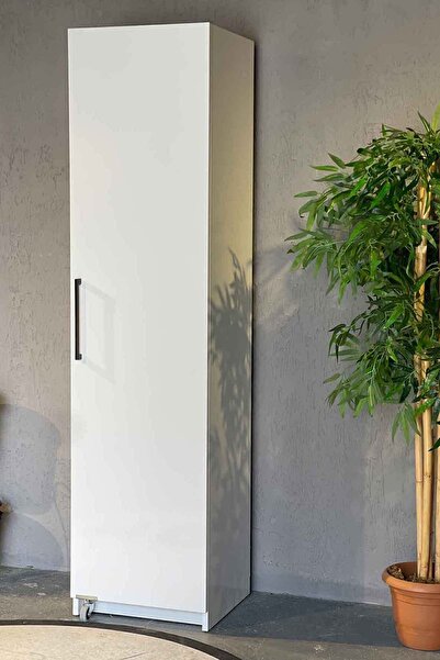 Avmpark Tek Kapaklı Erzak Dolabı 180 Cm Beyaz