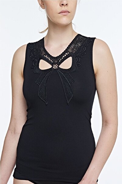 FSM1453 Жіночий віскозний топ з лікрами та рюшами -2309