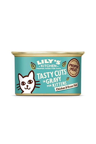 Lily's Kitchen طعام القطط الصغيرة المعلب من تاستي كتس بنكهة الدجاج والأسماك ا...