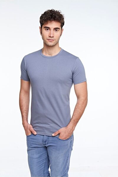 FSM1453 Men's Cotton Short Sleeve Colorful T-shirt - 421
