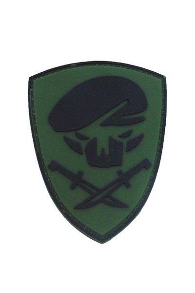 SINGLE SWORD Emblema 3d din silicon pentru brațul Commando kaki