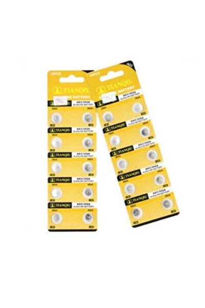 TIANQUI Alkalin Ag3 Pil Lr41h 392a Saat Pili Terazi Tartı Oyuncak Pili 20 Adet
