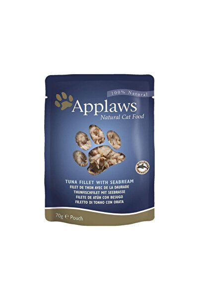 Applaws Pouch Tuna With Seabream Cat Food, 70g Pack Of 6