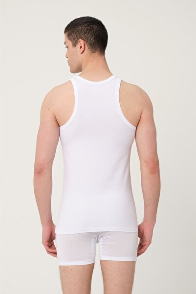 FSM1453 Men's Cotton Halter Collar Sportsman Lycra Undershirt 2-pack -1003