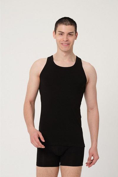 FSM1453 Men's Cotton Halter Collar Sportsman Lycra Undershirt -1003