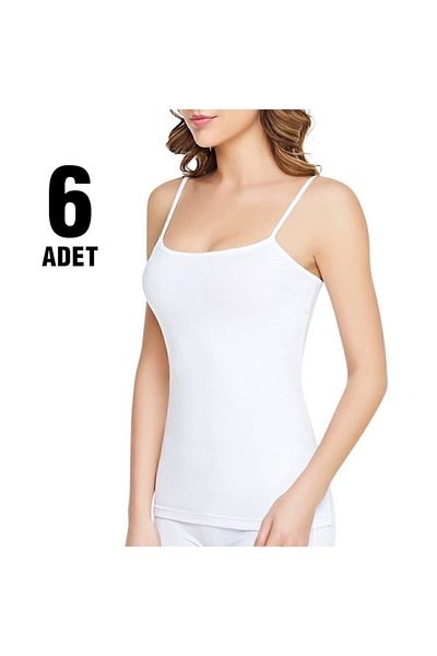 Tutku Tricou de damă cu nervuri din 6 piese - cu curea de frânghie