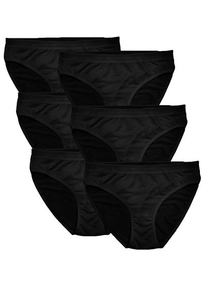 FSM1453 Γυναικεία Modal Ελαφρύ και Λεπτό Ύφασμα Classic Bikini Lycra Panties 6 Pack -3030