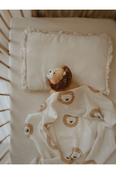 İpeksi Organic Lion Muslin Blanket 80x95cm