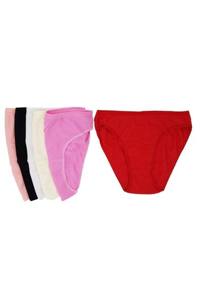 Tutku Women's Colorful Camisole Bikini Panties 6-Piece