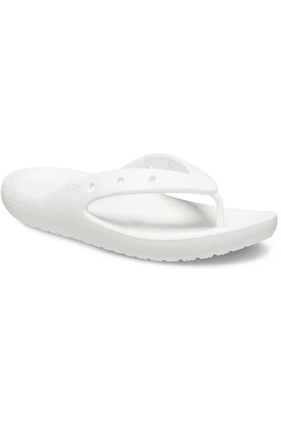 Crocs Classic Flip v2 White Slippers - 209402 -100
