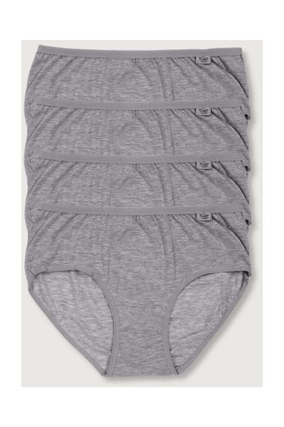 Tutku Chiloți de damă, gri, 4 pachete Lycra Bato ELF568T0924CCM4