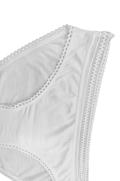 FSM1453 Жіночі модні бікіні з нормальною талією, мереживні трусики з еластичною стрічкою, 6 штук -3032