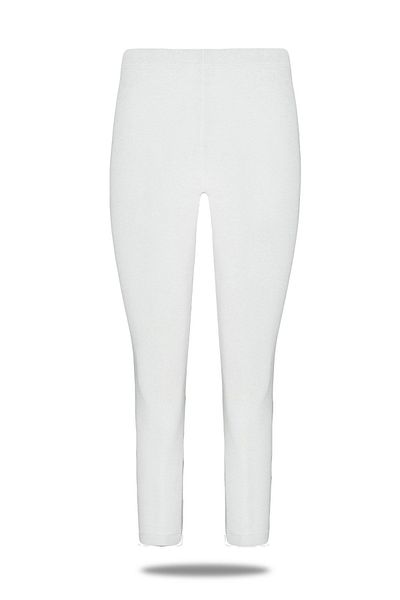FSM1453 Leggings Capri modal din Lycra neagră mărime Battal - 4022-4065