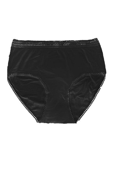 FSM1453 Γυναικείο Modal Λεπτό Ύφασμα Ψηλόμεσο Bato Slip Lycra Lace εσώρουχα 2 τεμαχίων
