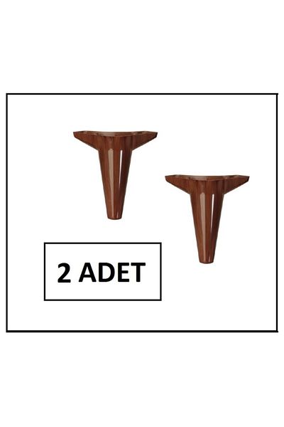 PVCBURADA Picior din nuc asiatic de 15 cm - Unitate TV, subrat, dulap, mobilier, picior de bază (2 buc.)